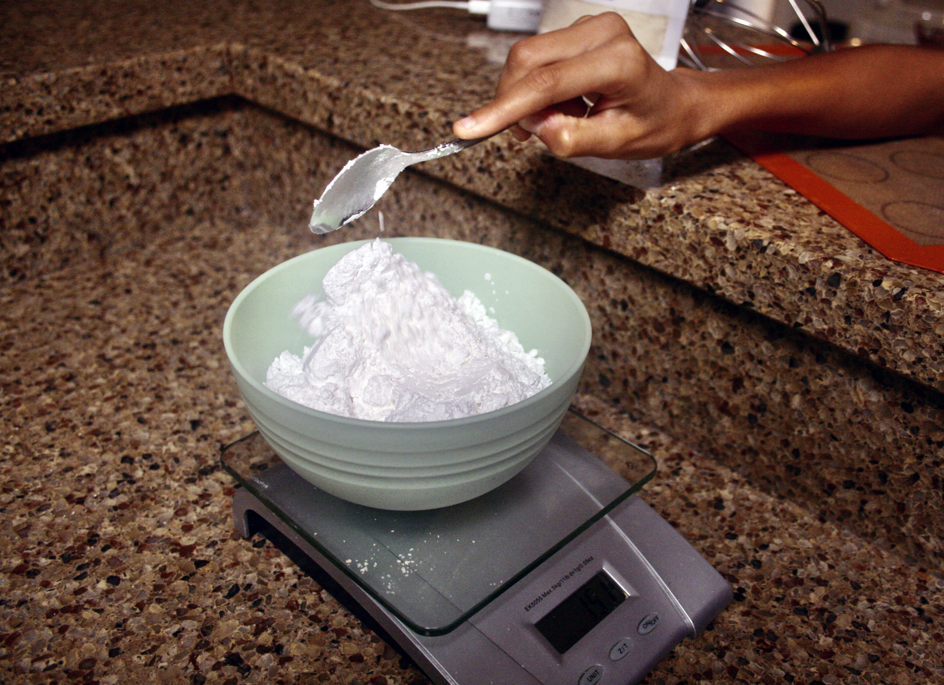 mixing dry ingredients